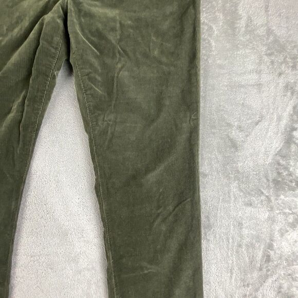Adrianio Goldschmied Stevie Pants Womens 32 Olive Green Corduroy Slim Straight - Picture 11 of 16